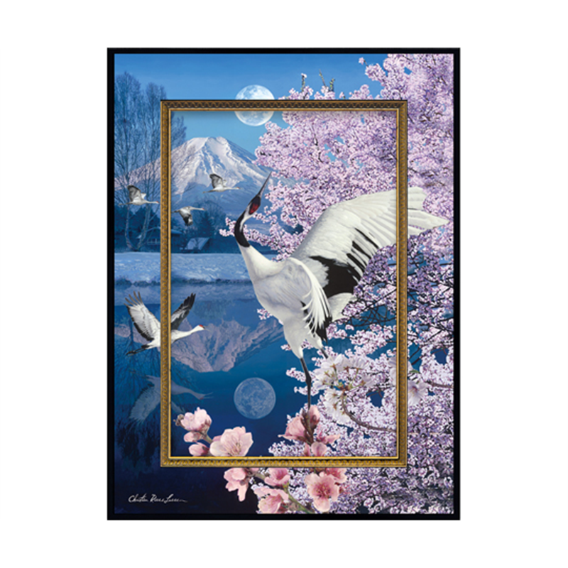 ユーパワー クリスチャン・リース・ラッセン ビッグアート｢マウント フジ(Mサイズ)｣ CL-08021 1個（ご注文単位1個）【直送品】