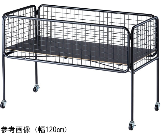 アズワン ユニットワゴン 黒 浅型 120×60×80cm 61-797-51-2 1台（ご注文単位1台）【直送品】