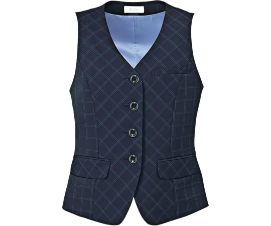 カーシーカシマ ENJOY ベスト AIR SWING SUITS 1STORY ネイビー 19号 EAV649 1枚（ご注文単位1枚）【直送品】