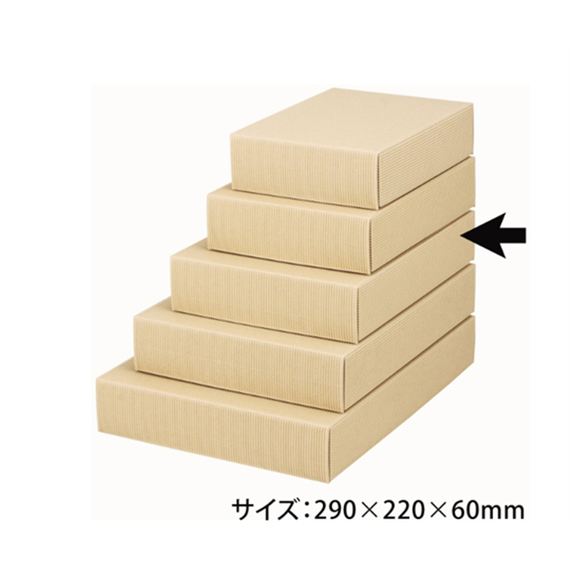 ヤマニパッケージ 贈答箱 ナチュラル60 中 100枚 16-62 1ケース（ご注文単位1ケース）【直送品】