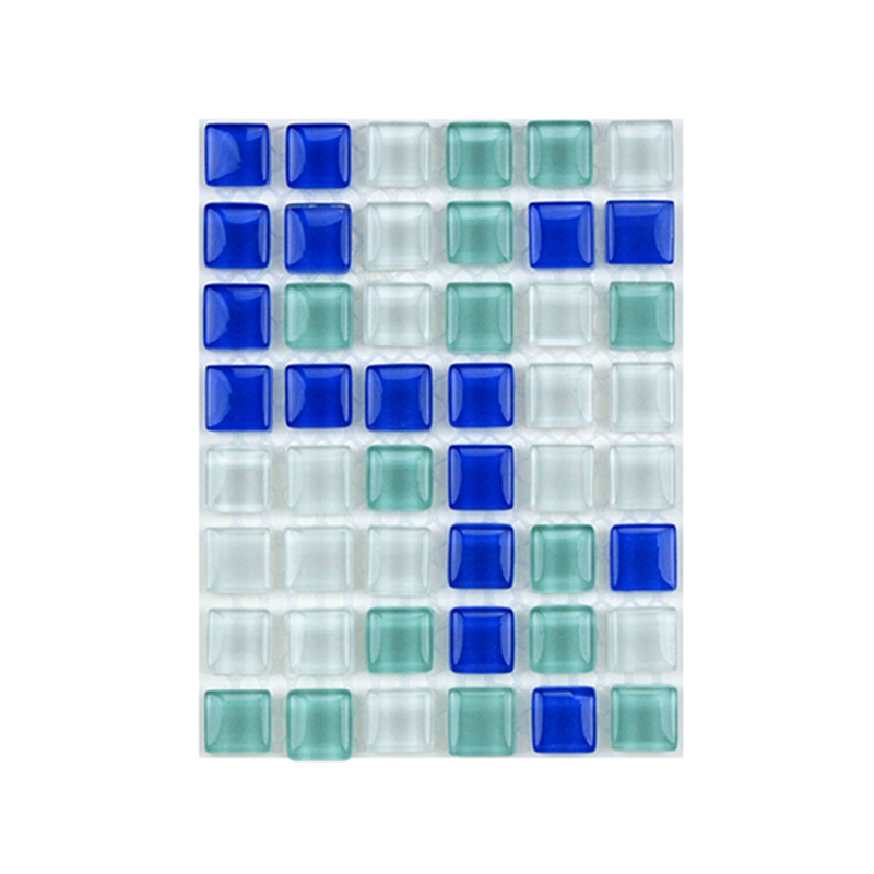 ミキ(車いす) ガラスモザイクタイル MIX アクアマリン MKG-04MIX 1個(ご注文単位1個)【直送品】