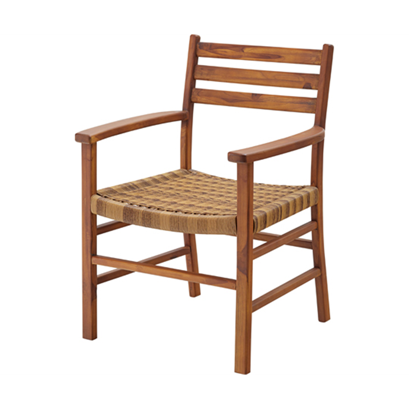 東谷 ダイニングチェア アーム付き ブラウン NRS-422 1個（ご注文単位1個）【直送品】