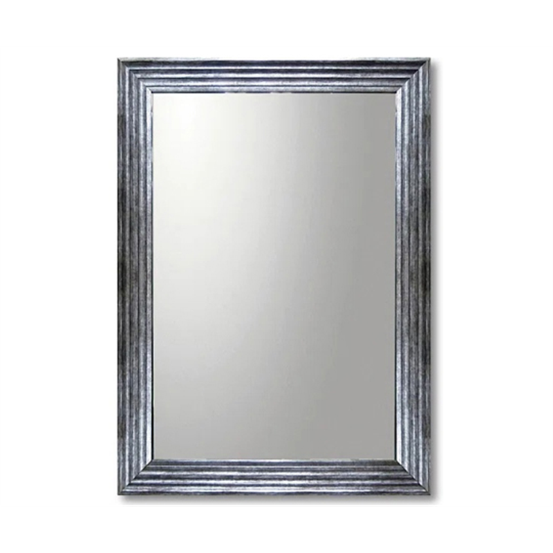 ユーパワー デコラティブ 大型ミラー シャープ｢長方形(アンティーク シルバー)｣ BM-23023 1個（ご注文単位1個）【直送品】