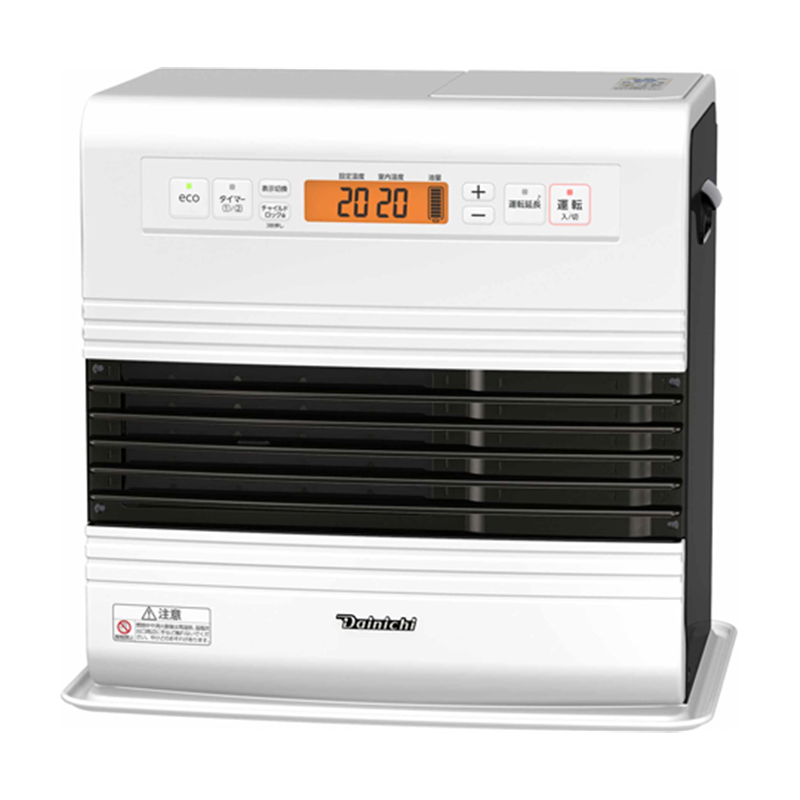 ダイニチ工業 木造12畳用石油ファンヒーター スノーホワイト FW-4724GR(W) 1個(ご注文単位1個)【直送品】