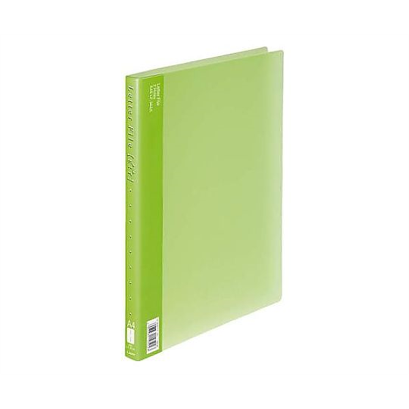 エスコ A4/S型 レターファイル(緑/20冊) EA762CF-52 1組(ご注文単位1組)【直送品】