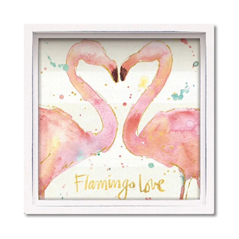 ユーパワー ロハス ミニアートフレーム アンネ タヴォレッティ｢フラミンゴ フィーバー2｣ LA-01221 1個（ご注文単位1個）【直送品】