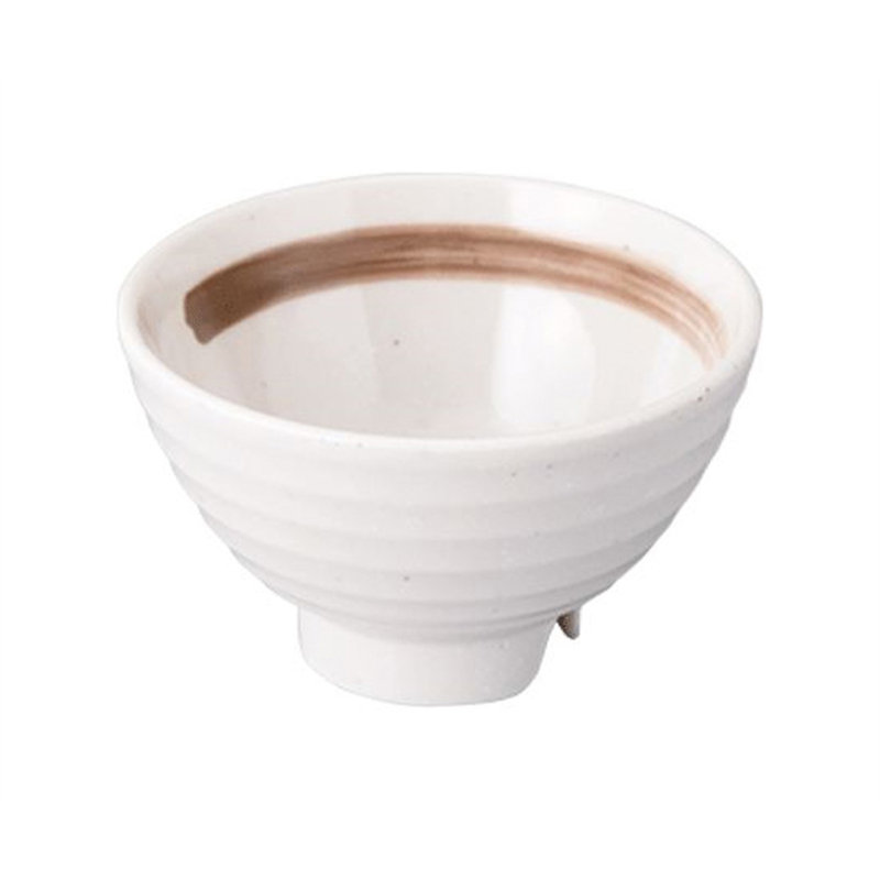 Daiwa ロクロ飯碗 小(身)渦刷毛目(うずはけめ)錆(さび) YH-260-US 1個(ご注文単位1個)【直送品】