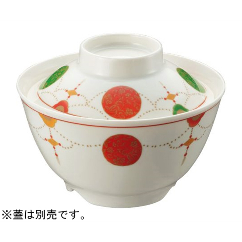 Daiwa 飯碗 中(身)ようらく彩(いろどり) YD-42-YR 1個(ご注文単位1個)【直送品】