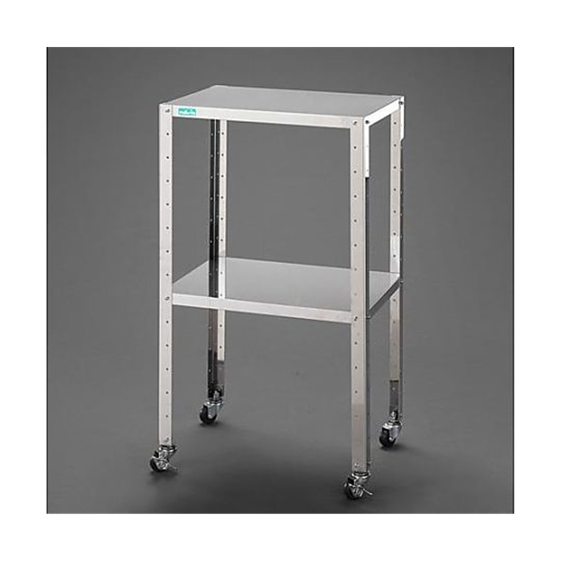 エスコ 460x310x809mm /2段 ワゴン(ステンレス製) EA956MV-11A 1台(ご注文単位1台)【直送品】