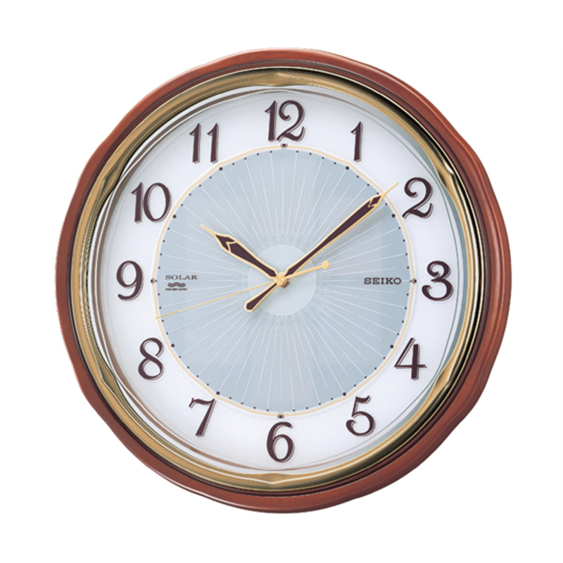 セイコー ソーラー電波掛時計 φ350×52mm SF221B 1個(ご注文単位1個)【直送品】