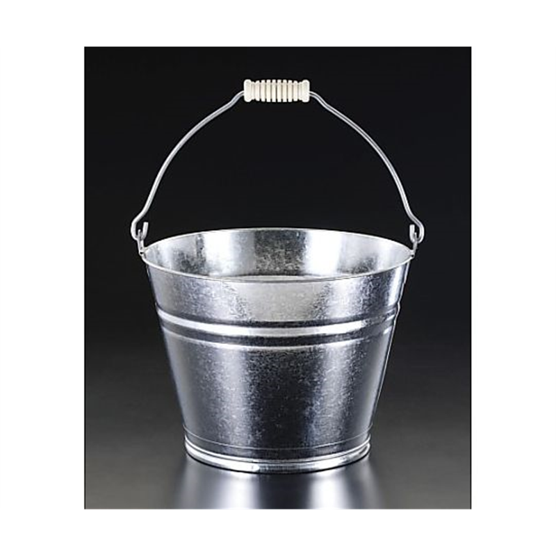 エスコ 5.0L バケツ(スチール製) EA991PD-5S 1個(ご注文単位1個)【直送品】