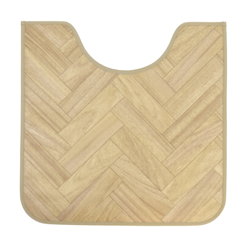 三愛繊維 拭けるマットシリーズ ヘリンボーン トイレマット 600×600mm(ミニ)  1個(ご注文単位1個)【直送品】