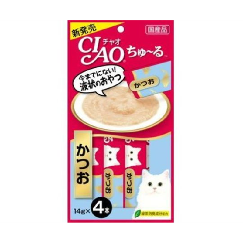 いなばペットフード CIAO ちゅ~る かつお 14g×4本 SC-72 1個（ご注文単位1個）【直送品】