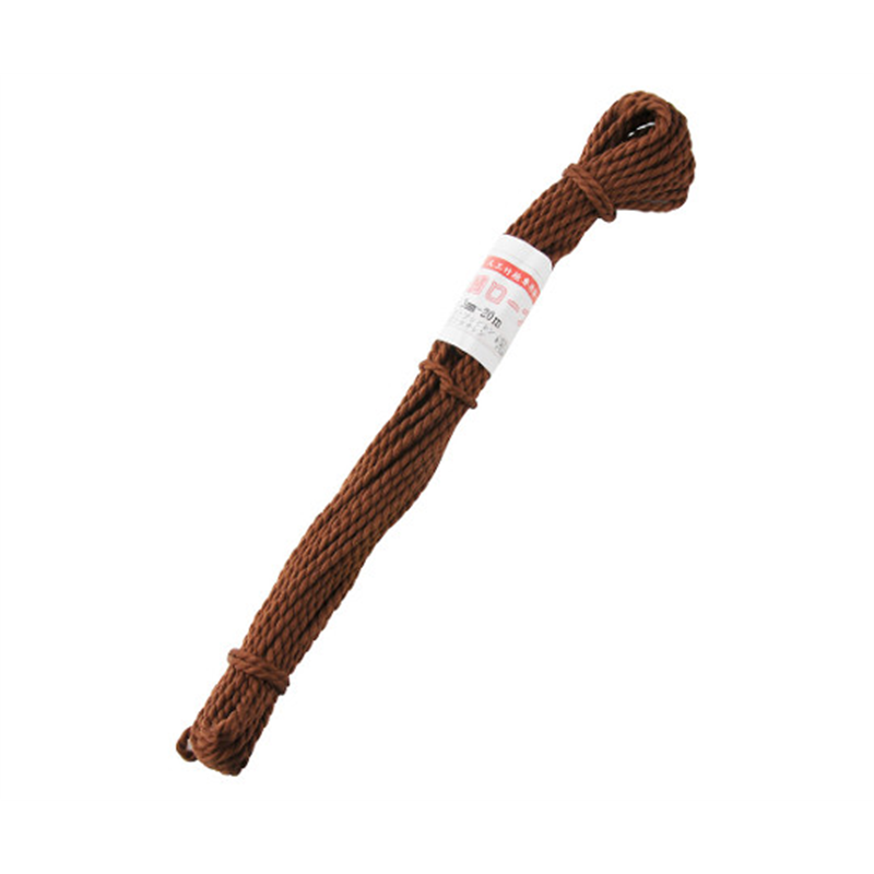 加藤伝蔵商店 庭園ロープ 茶 3mm×20m 727859 1個(ご注文単位1個)【直送品】