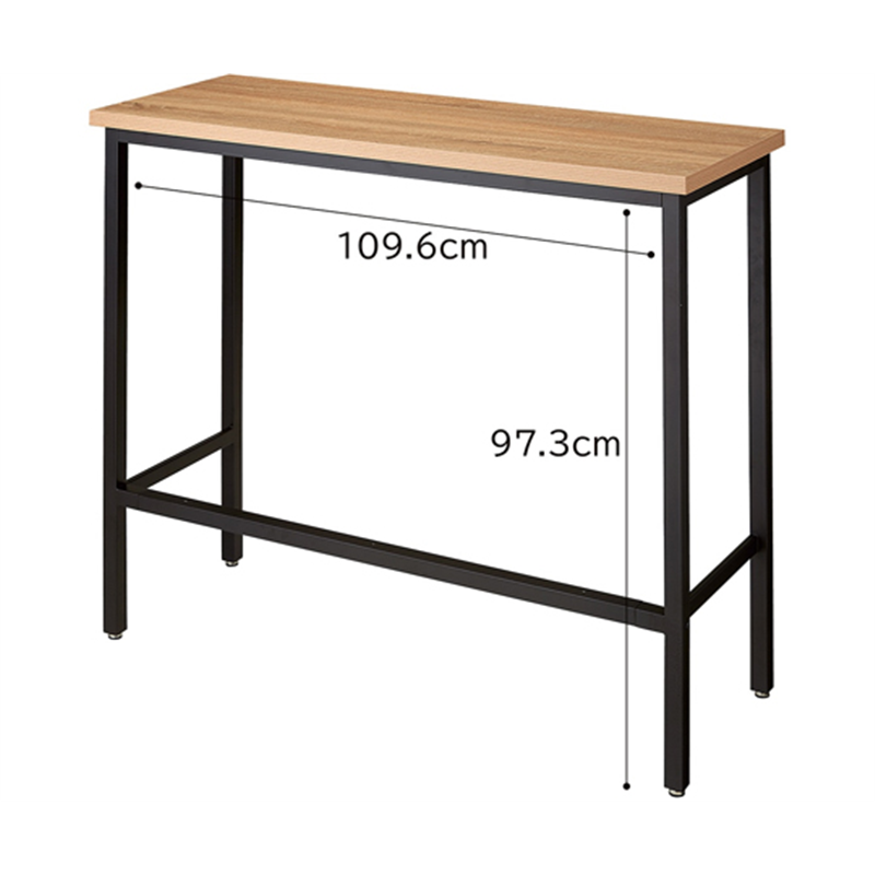 アズワン ハイカウンターテーブル ラスティック柄 W120cm 61-801-92-1 1台(ご注文単位1台)【直送品】