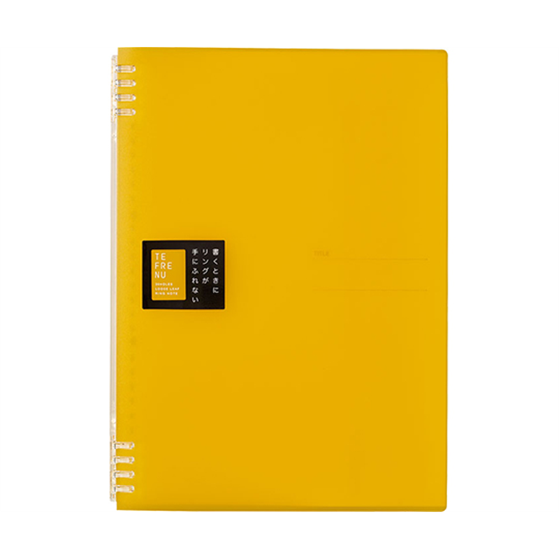 キングジム リングノート テフレーヌ A4 黄 9856TTE 1冊(ご注文単位1冊)【直送品】