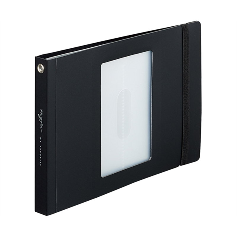 LIHITLAB myfa フォトコレクションファイル ミニ ジェットブラック N3328-24 1冊(ご注文単位1冊)【直送品】