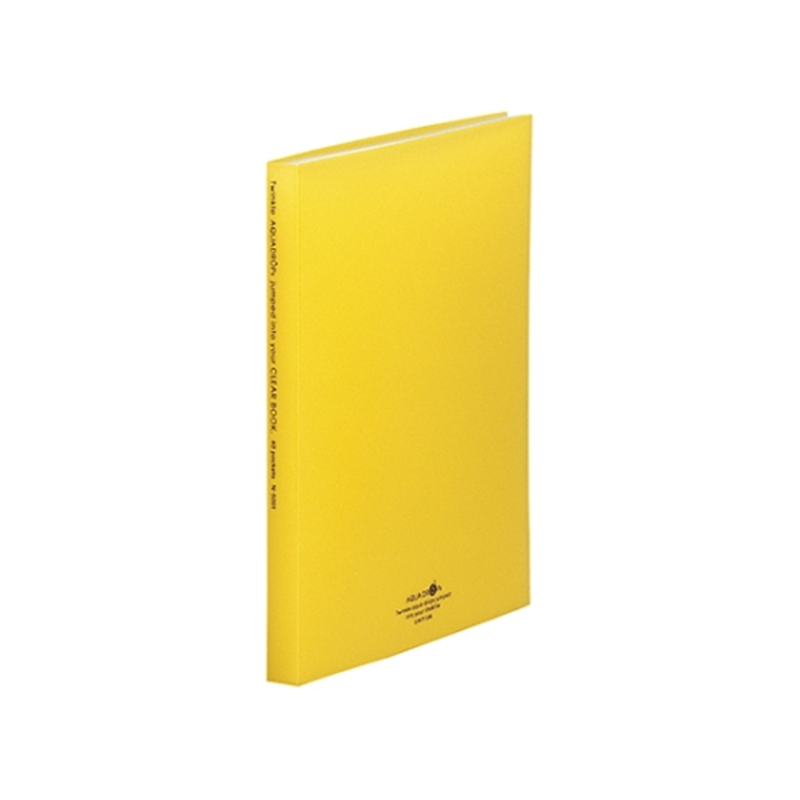 LIHITLAB AQUA DROPs クリヤーブック 5黄 N-5001 N5001-5 1冊(ご注文単位1冊)【直送品】