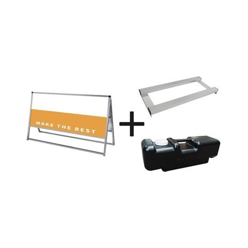 常磐精工 バリウススタンド看板 アルミ複合板 1200×600両面 ウエイトアーム・水タンクセット VASKAP-1200X600R-3SET 1個（ご注文単位1個）【直送品】