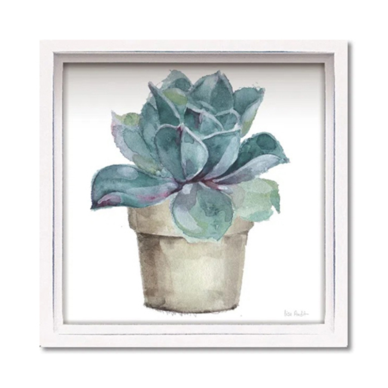 ユーパワー ロハス ミニアートフレーム リサ オーディット｢ミックス グリーン サキュレント4｣ LA-01258 1個（ご注文単位1個）【直送品】