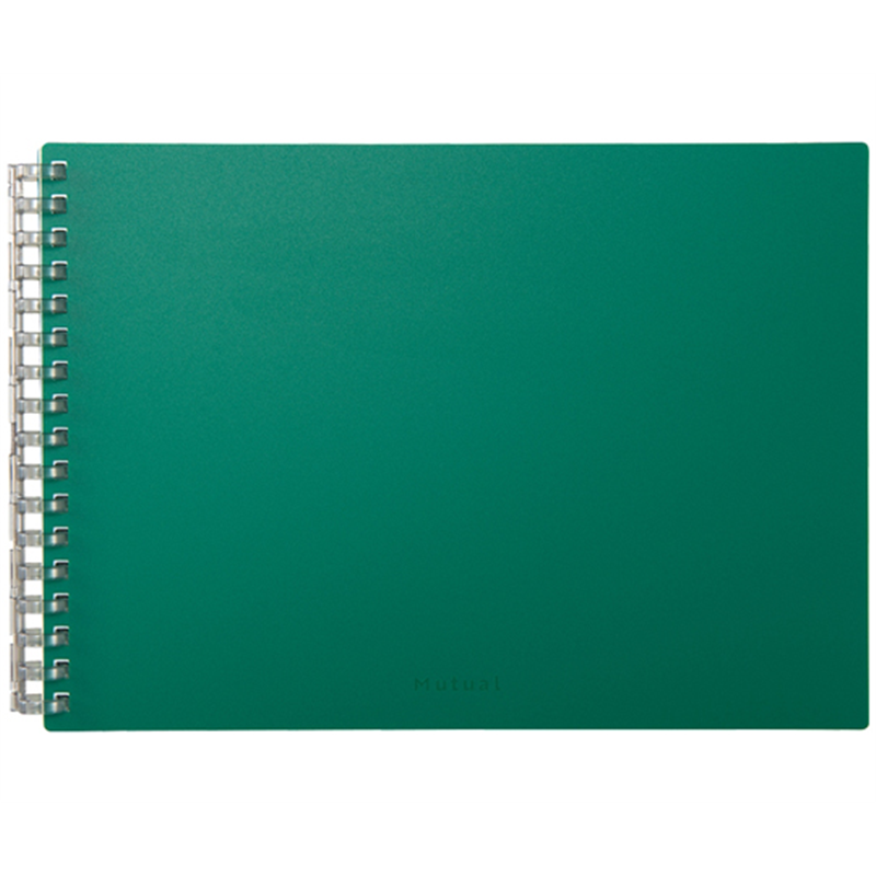 LIHITLAB Mutual オープンリングノート A5 ディープグリーン N2675-7 1冊(ご注文単位1冊)【直送品】