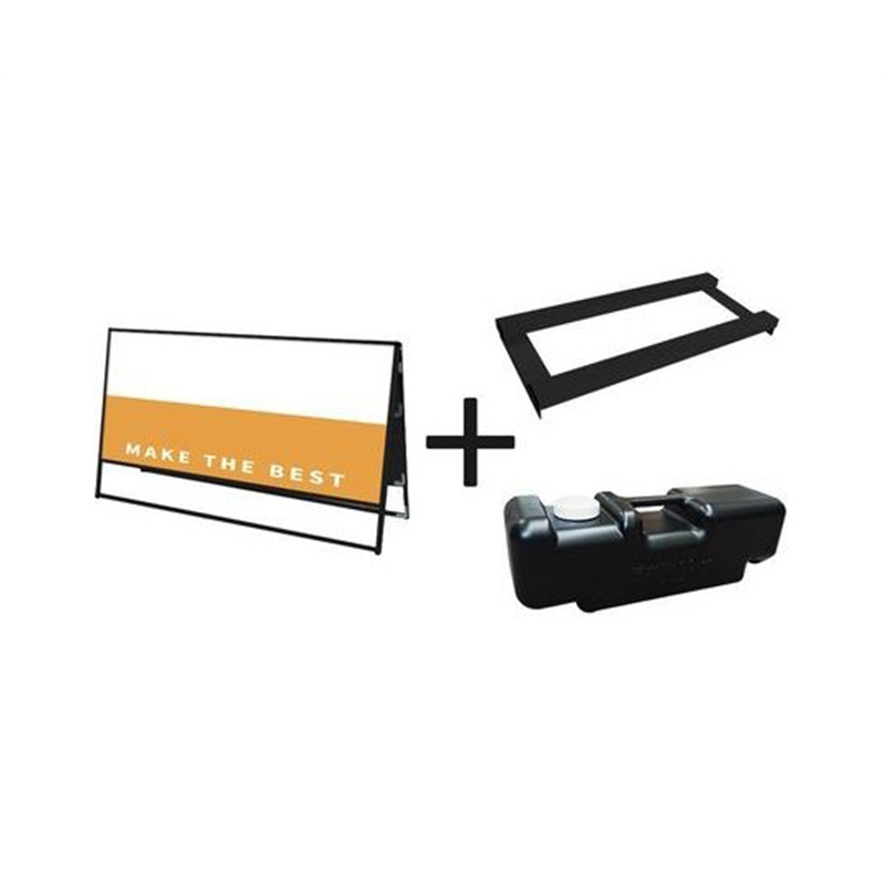 常磐精工 ブラックバリウススタンド看板 アルミ複合板1800×900両面 ウエイトアーム・水タンクセット BVASKAP-1800X900R-3SET 1個（ご注文単位1個）【直送品】