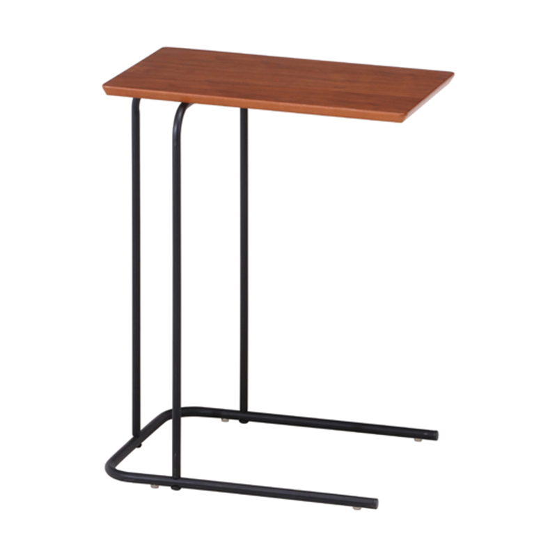 不二貿易 突板サイドテーブル 12519 1個（ご注文単位1個）【直送品】