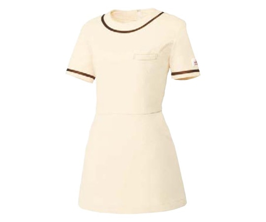 MICHEL KLEIN(ミッシェルクラン) チュニック クリーム LL ストレッチラチネ 袖丈21.5cm MK-0022 1着（ご注文単位1着）【直送品】