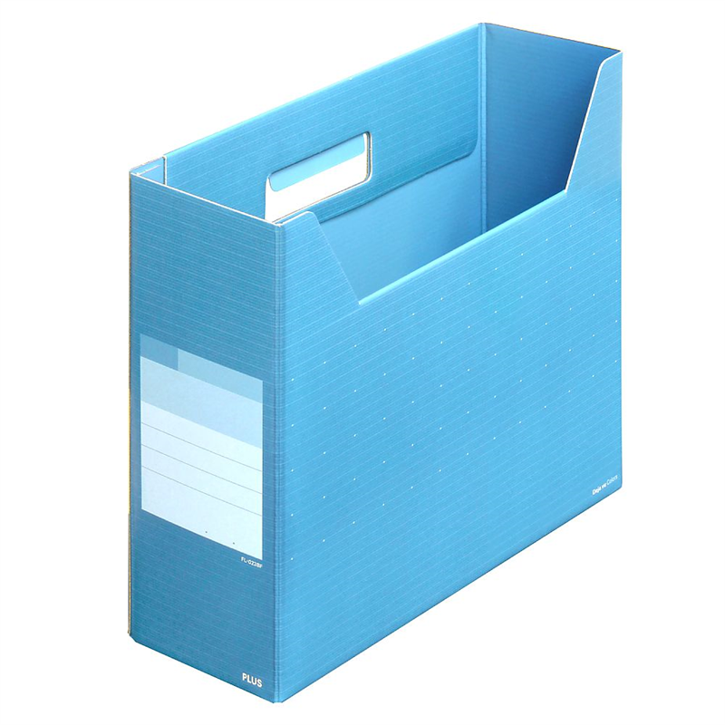 プラス ボックスファイル レギュラー スカイブルー FL-023BF 1冊(ご注文単位1冊)【直送品】