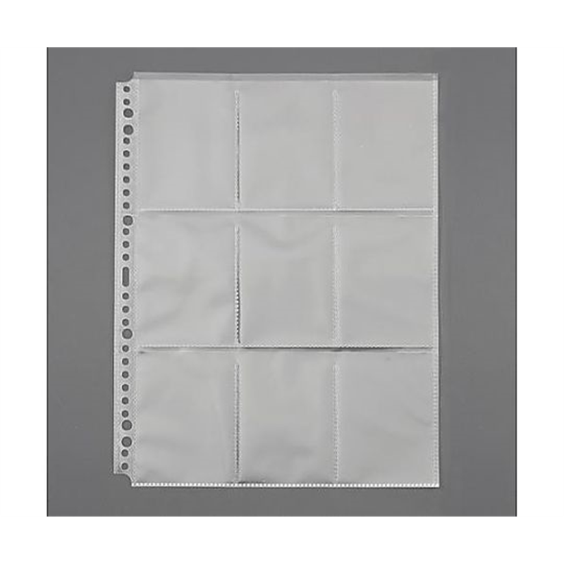 ナカバヤシ A4 クリアーポケット(トレカサイズ・9ポケット/15枚入) EA762CC-355 1式(ご注文単位1式)【直送品】