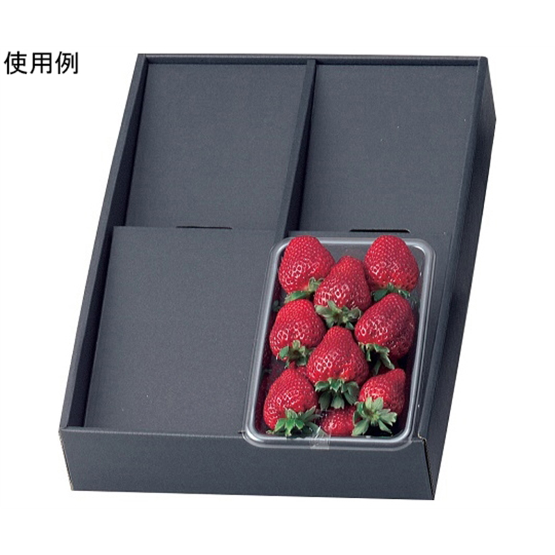 ヤマニパッケージ 青果・農産容器 ディスプレーボックス 黒 50枚 L-2010BL 1ケース（ご注文単位1ケース）【直送品】