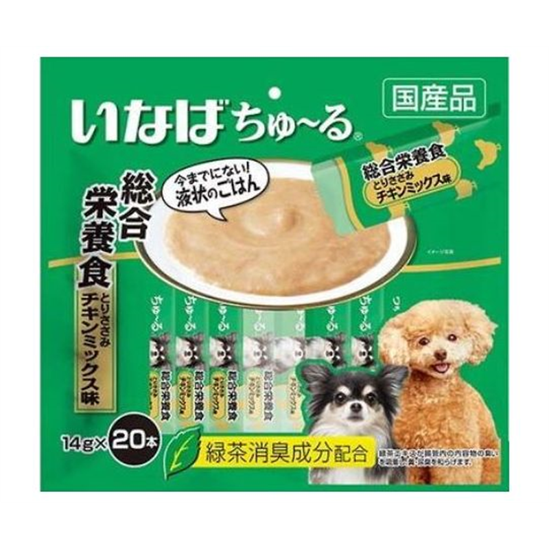 いなばペットフード いなば ちゅ~る 総合栄養食 とりささみ チキンミックス味 14g×20本 DS-121 1個（ご注文単位1個）【直送品】