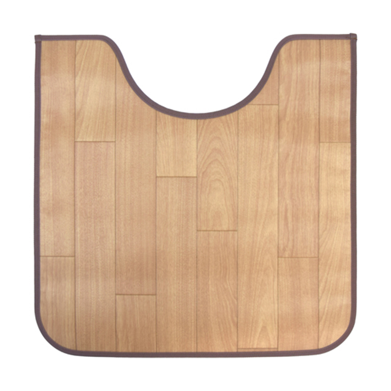 三愛繊維 拭けるマットシリーズ サクラブラウン トイレマット 600×600mm(ミニ)  1個(ご注文単位1個)【直送品】