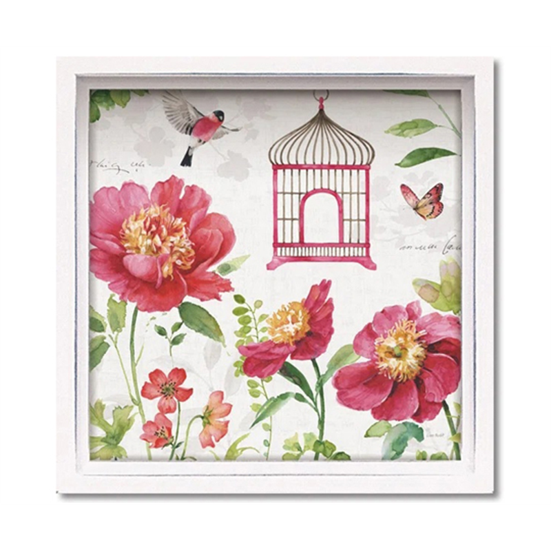 ユーパワー ロハス ミニアートフレーム リサ オーディット｢ピンク ガーデン3｣ LA-01246 1個（ご注文単位1個）【直送品】