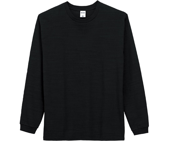 ボンマックス スラブ長袖Tシャツ ブラック XXL MS1168 1枚（ご注文単位1枚）【直送品】