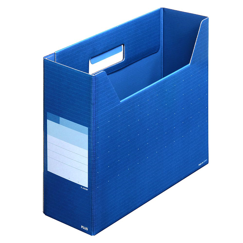 プラス ボックスファイル レギュラー オーシャンブルー FL-023BF 1冊(ご注文単位1冊)【直送品】