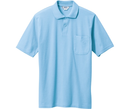 三愛 半袖ポロシャツ サックス 3L 7900 1着（ご注文単位1着）【直送品】