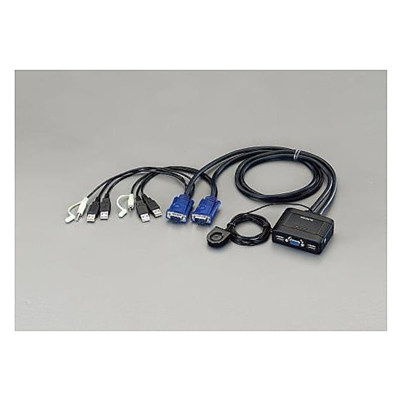 エレコム USBポート付 パソコン切替器 EA764AE-1 1個(ご注文単位1個)【直送品】