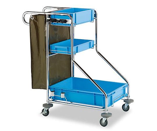 エスコ 620x 860x 985mm ビルメンカート EA928CE-2 1台(ご注文単位1台)【直送品】