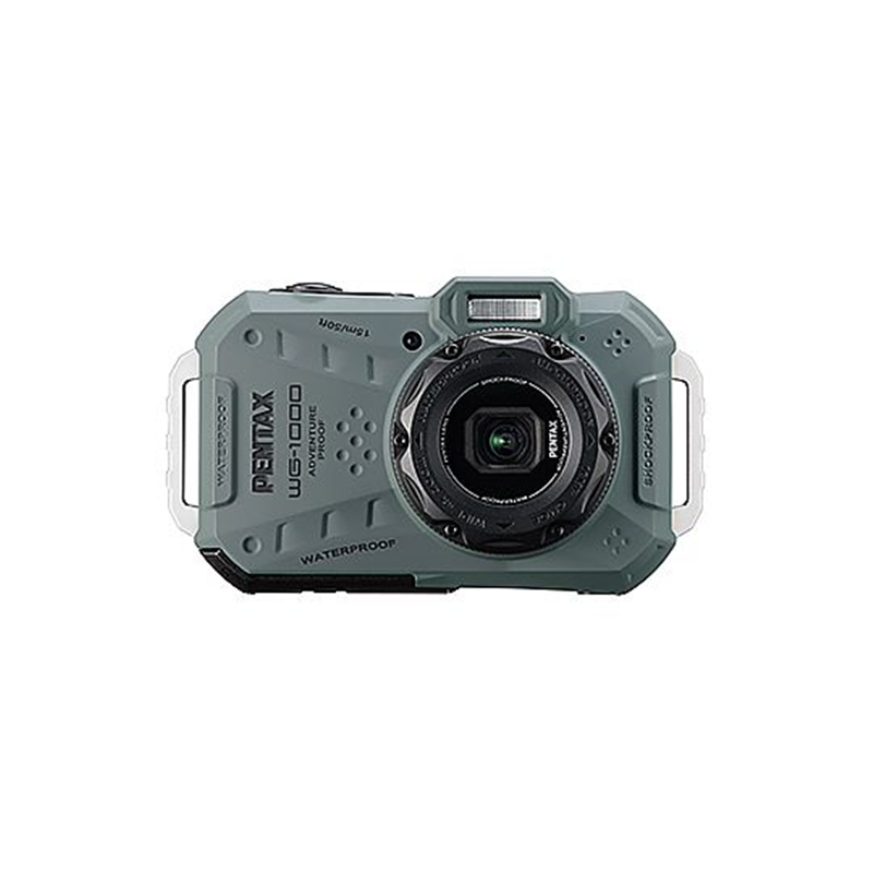 リコー PENTAX 本格防水アウトドアカメラ オリーブ WG-1000 OLIVE 1台（ご注文単位1台）【直送品】