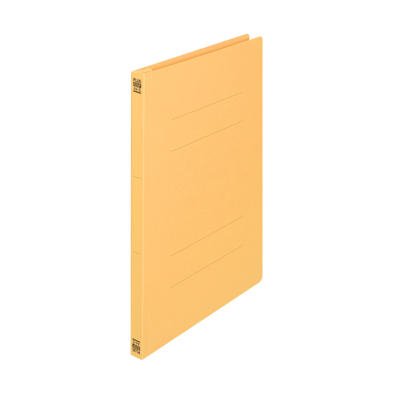 プラス フラットファイル 2つ折りタイプ A4-S イエロー No.025F 1冊(ご注文単位1冊)【直送品】
