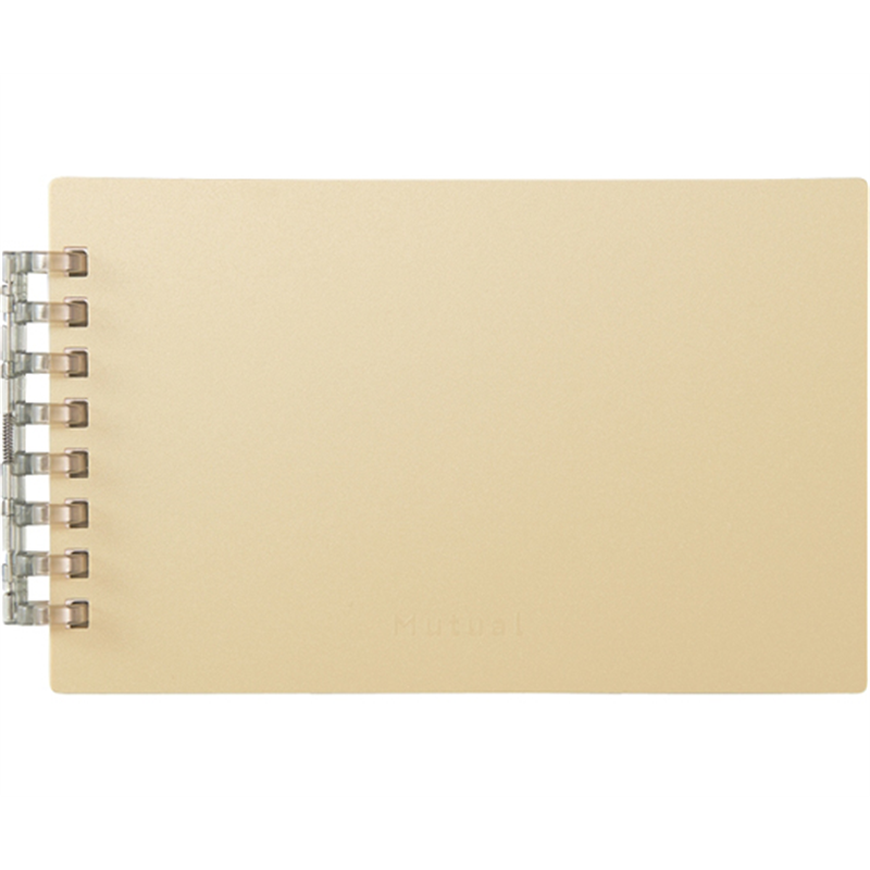 LIHITLAB Mutual オープンリングノート メモLサイズ マットイエロー N2670-5 1冊(ご注文単位1冊)【直送品】