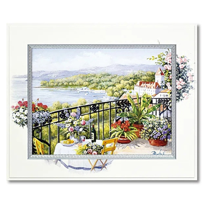 ユーパワー ビッグアート ピーター モッツ｢ガーデン テラス ビュー(Mサイズ)｣ BA-06010 1個（ご注文単位1個）【直送品】