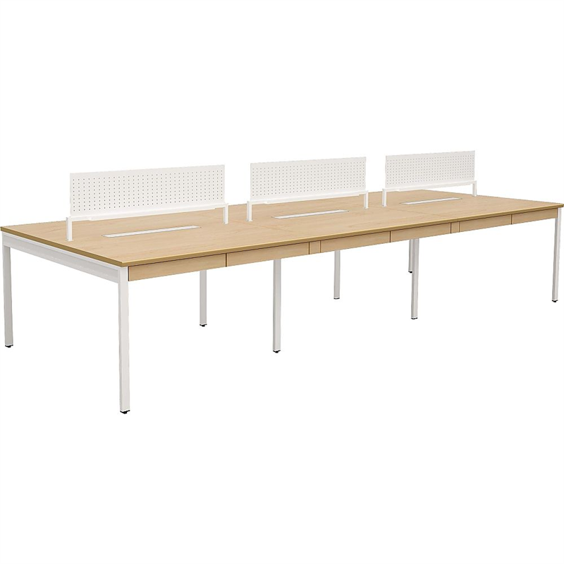 Y2K フリーアドレスデスク3614 パネル､引出し付き ナチュラル  1個(ご注文単位1個)【直送品】