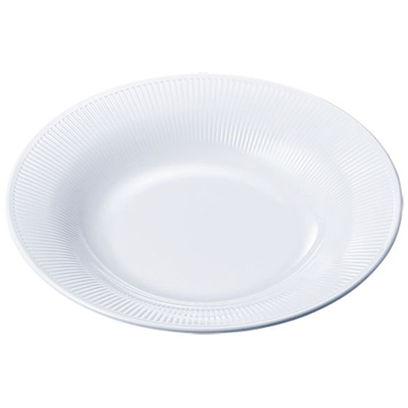 Daiwa 23cmミート皿 白 BY-10-W 1個(ご注文単位1個)【直送品】