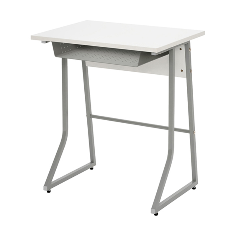 アール・エフ・ヤマカワ スモール研修用デスクⅢ W600×D450mm ループ脚 ホワイト RFJD3-6045W 1台(ご注文単位1台)【直送品】