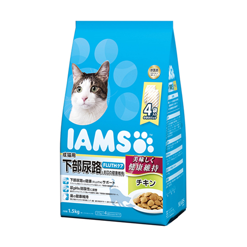 マースジャパンリミテッド アイムス 成猫用 下部尿路とお口の健康維持 チキン 1.5kg IC227 1個（ご注文単位1個）【直送品】
