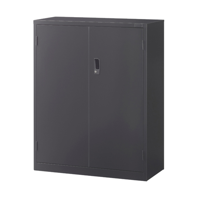 生興 A4判対応書庫ASK ブラック H1110mm 下置用 両開き W880 ASK-34H 1台(ご注文単位1台)【直送品】