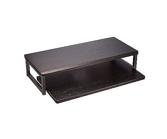 エスコ 550x250x120mm モニタースタンド(ダーク木目 EA954HC-152 1台(ご注文単位1台)【直送品】