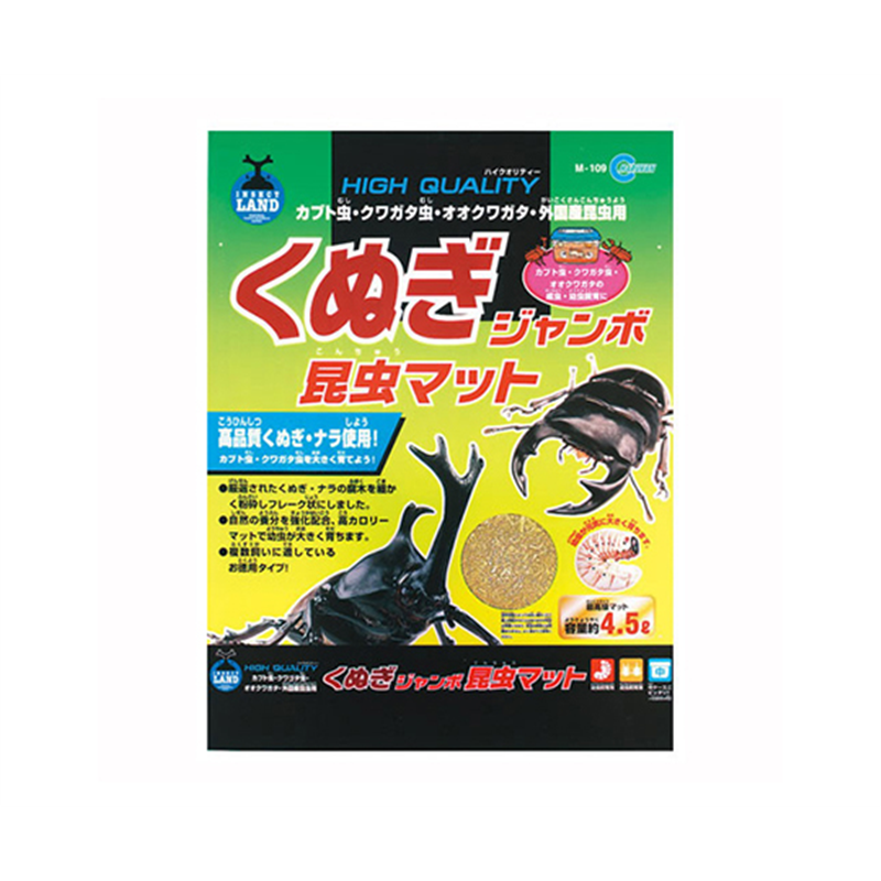 マルカン くぬぎジャンボ昆虫マット 4.5L M-109 1袋（ご注文単位1袋）【直送品】